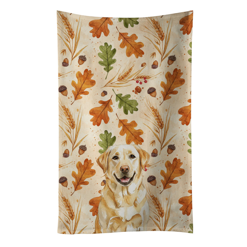 Serviette de cuisine tricolore Sheltie, Labrador Retriever blond
