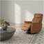Fauteuil inclinable et oscillant Global Home avec repose-tête et repose-pieds manuel réglable en antilope Oslo