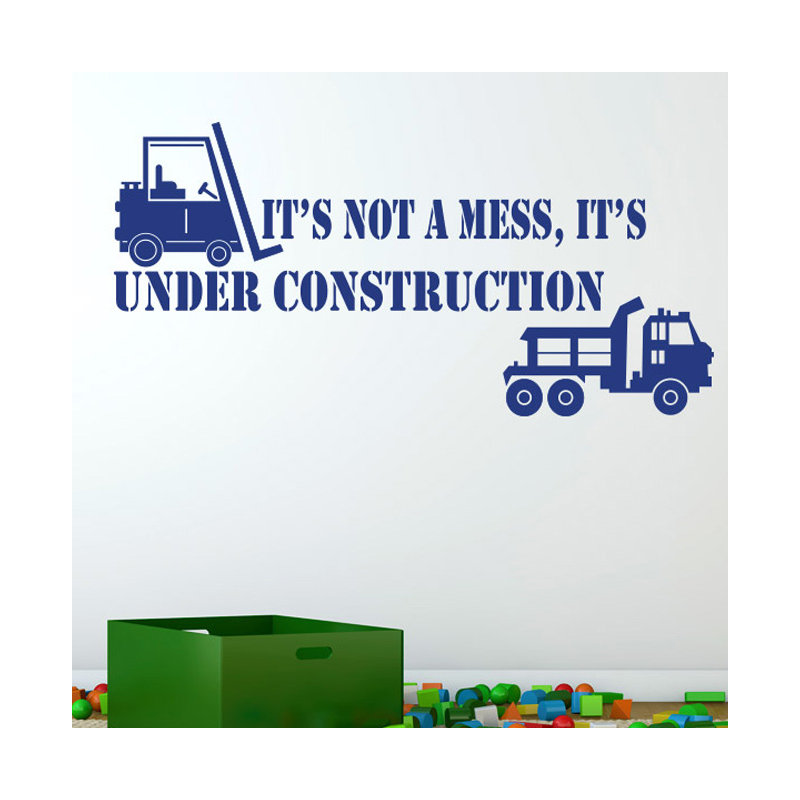 Non-Wall Damaging Wall Decal, Medium, Dark Blue