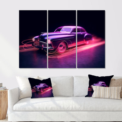 Ensemble de salon Neon Light American Muscle Car - American Muscle Car