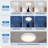 White Rechargeable Motion Sensor LED Flush Mount Light