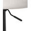 Swivel Upholstered Adjustable Height Counter Stool with Metal Frame-1218607428
