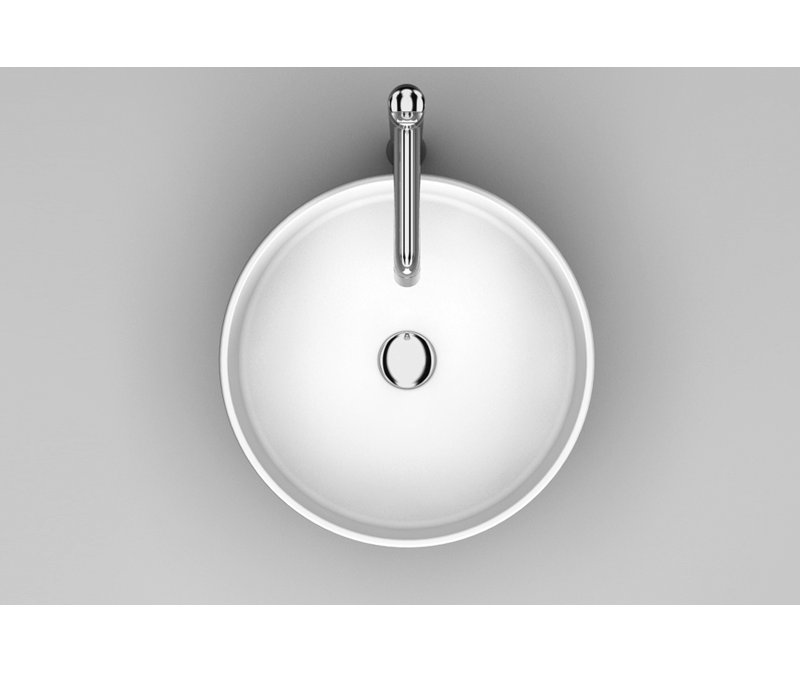 Rho 16.2'' L Bathroom Sink, Starlight White