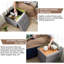 38cm Wide Solid Colour Footstool Ottoman-560424291