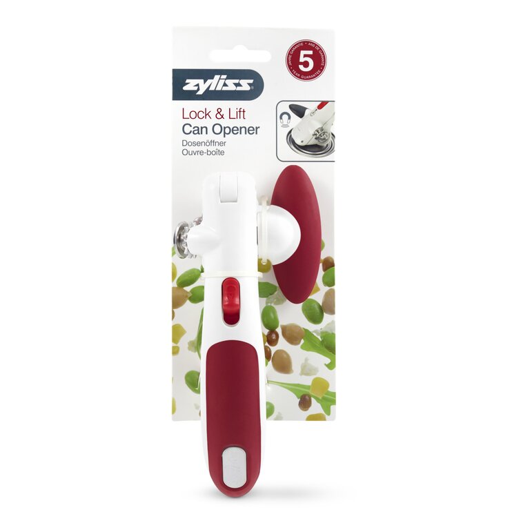 Zyliss Lock N\' Lift Manual Can Opener with Lid Lifter Magnet, Red & Reviews  | Wayfair