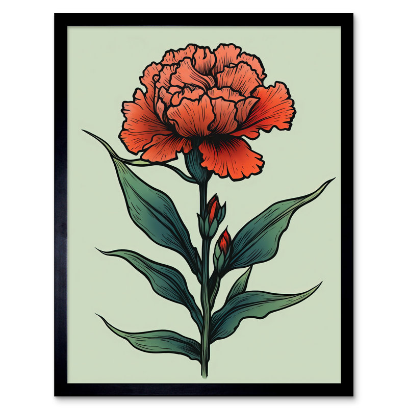 Lezama Carnation - Single Picture Frame Print