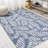 Mechling Nevis Palm Frond Navy/Ivory Indoor/Outdoor Rug-883990139