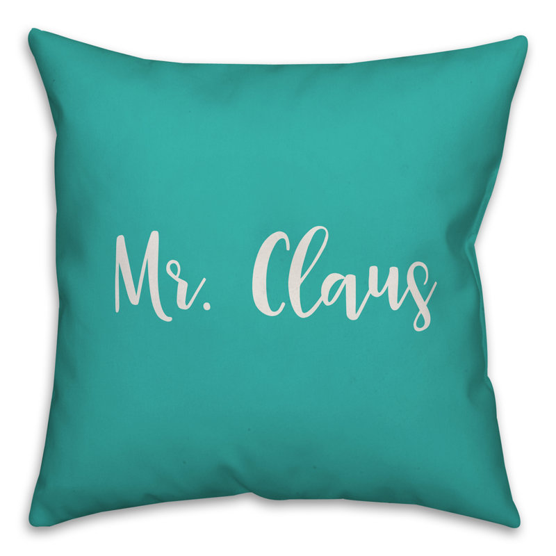  Coussin Mr. Claus, Bleu sarcelle, Housse de coussin