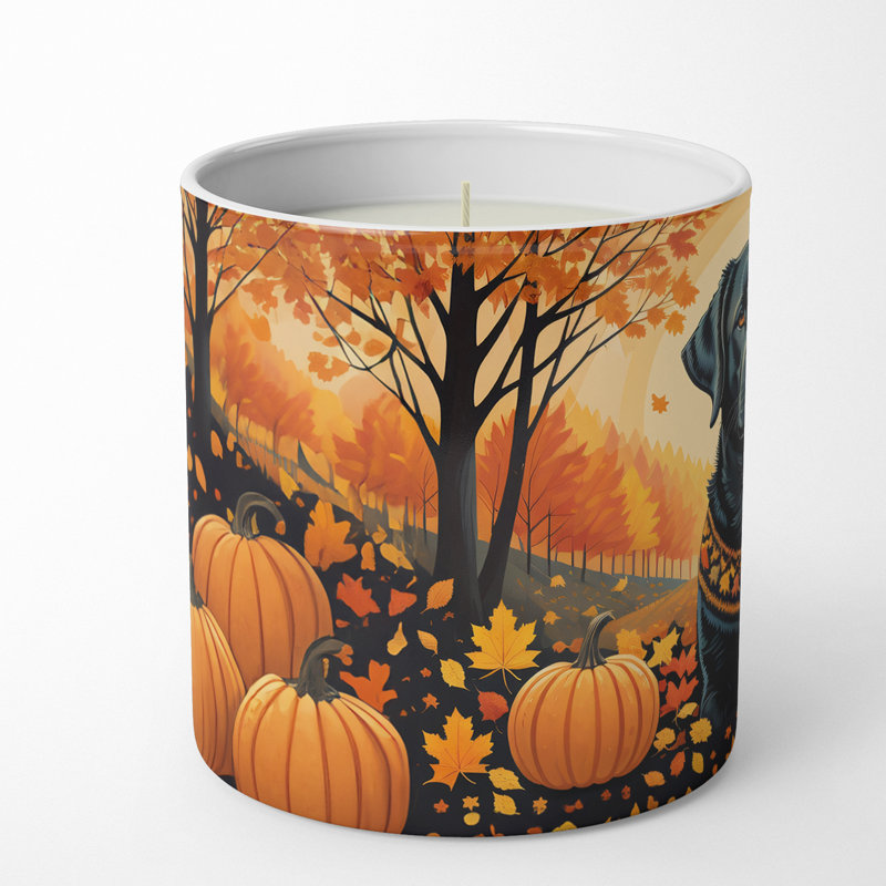 Bougie parfumée Pumpkin Spice avec support en céramique