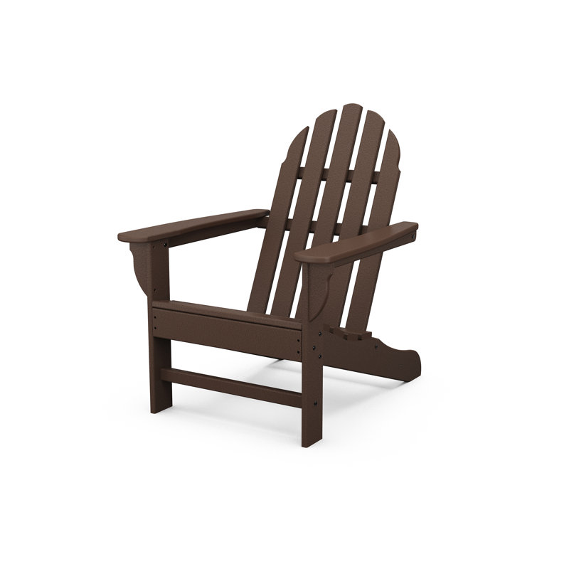 POLYWOOD x Sol 72 Jamarion Adirondack Chair, Mahogany