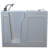 Prairie 45.75'' x 26'' Fiberglass Bathtub with Faucet-17694261-17694263