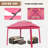11 Ft. W x 11 Ft. D Pop Up Canopy Patio Gazebo with Mesh Wall-113606270