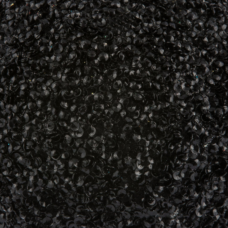 Ornement boule perlé, Noir