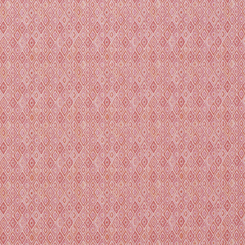 Diamond Strie Indoor/Outdoor Fabric, Pink/Orange