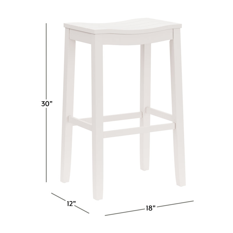 Katwa Counter Stool, White, Bar Stool (30" Seat Height)