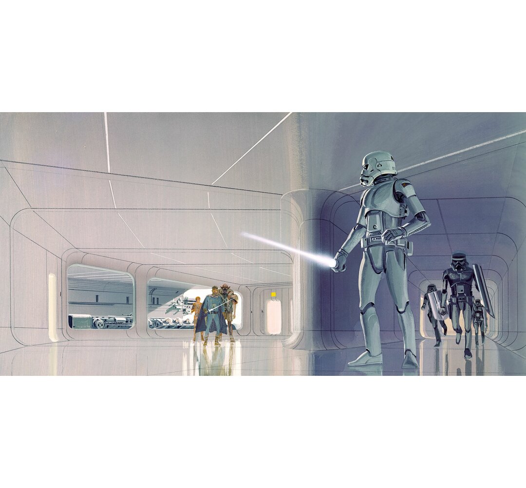 Tapete Star Wars Classic Rmq Stormtrooper Hallway 2,5 m x 500 cm