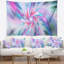 Tapisserie florale exotique bleu clair-28497390