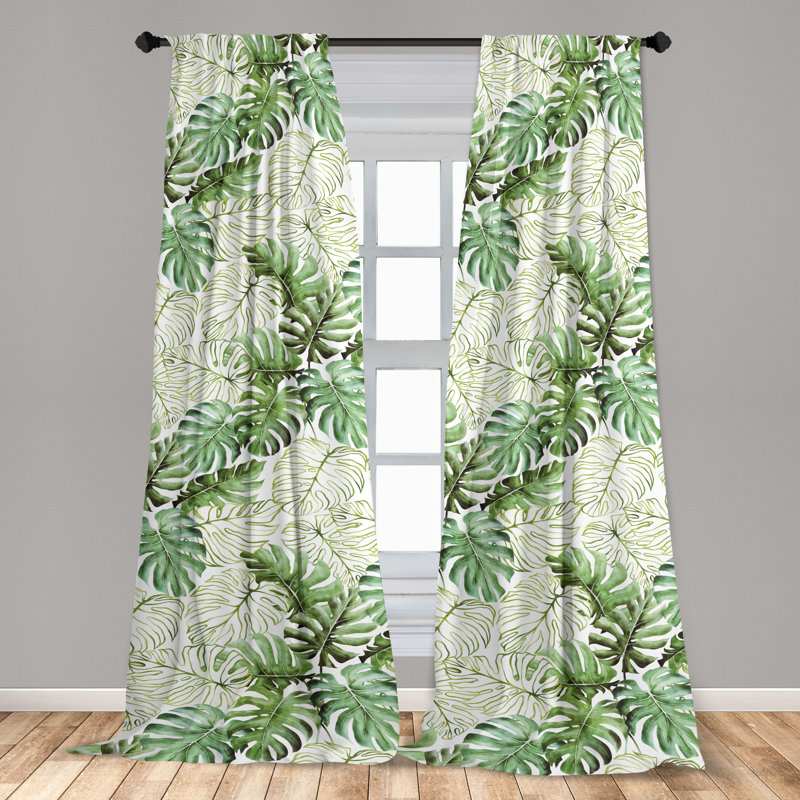 Semi Sheer Curtain Pair, 28" W x 63" L