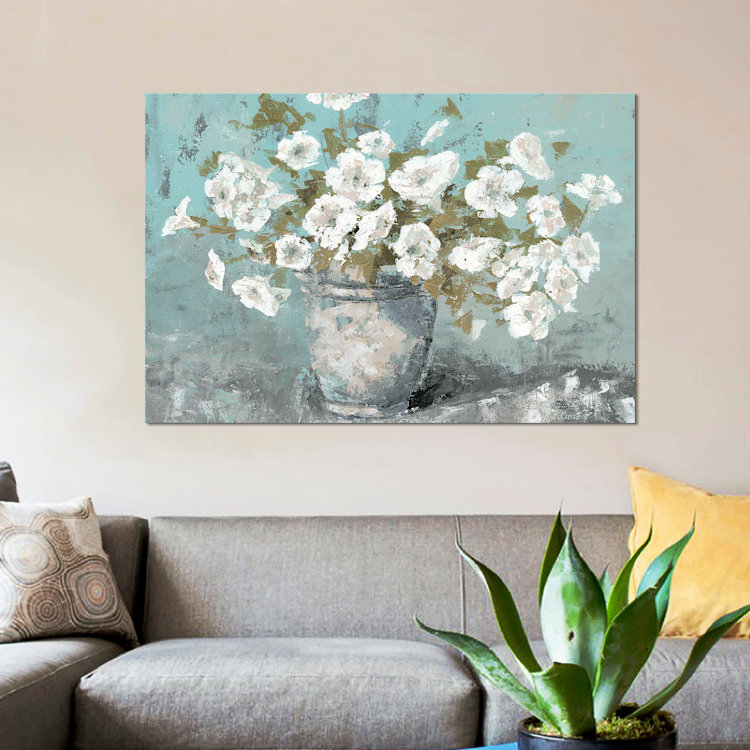 « matinée, vie continue », impression sur toile, H 12 po x l 18 po x P 1,5 po, Pas de tapis, Toile tendue
