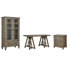 Desk With Lateral File And Door Bookcase