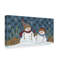 « snow bonhommes on checkers », art sur toile-31978111
