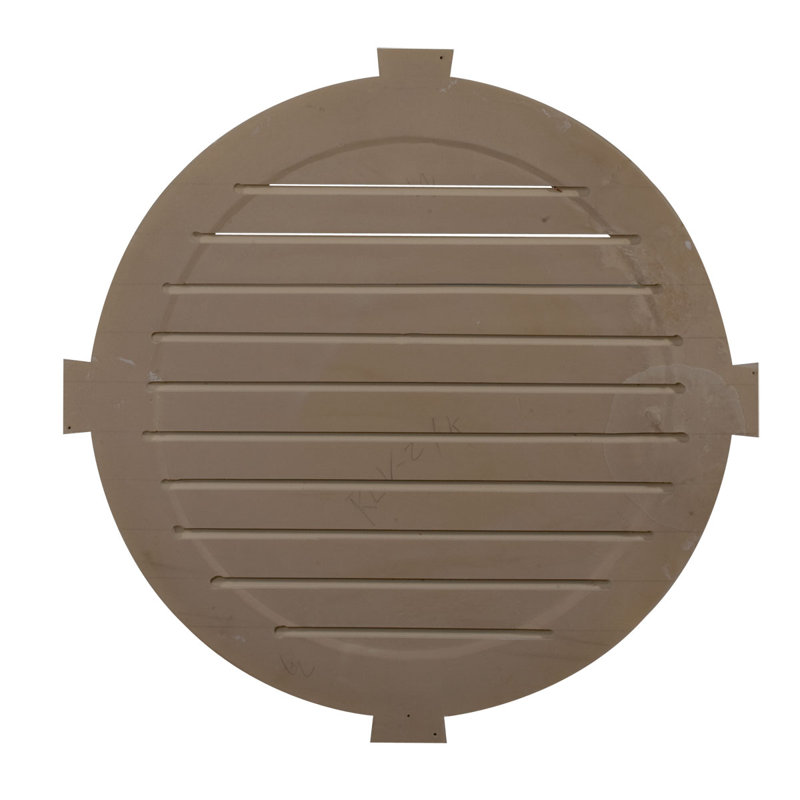 Round Gable Vent with Keystones, Functional