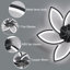 Ventilateur de plafond avec lumières, ventilateur de plafond à profil bas avec lumières, ventilateur de plafond à intensité variable moderne-93885084