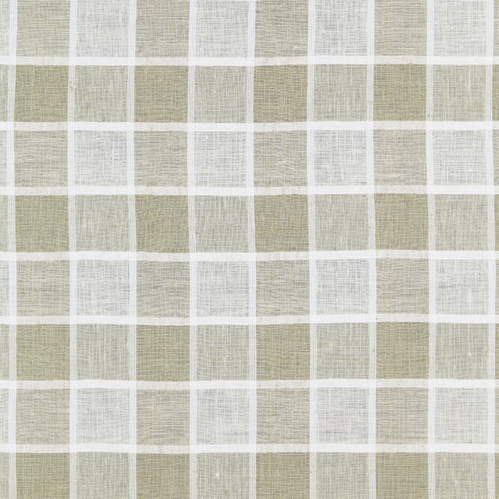 Tissu diaphane à carreaux Atmosphere Sheers Wainscott, Lin