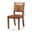 Ensemble de chaises de salle à manger Bali & Pari Chabela tissées à la main en ruppie de mer en bois de manguier massif avec assise et dossier tissés à la main, brun ou brun