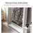 French Vintage Ironwork Arched Engraved Full-Length Mirror