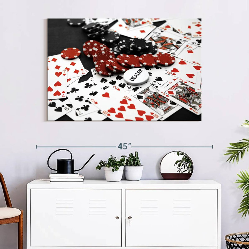 Senne Texas Hold 'Em Poker Game, 26" H x 39" W