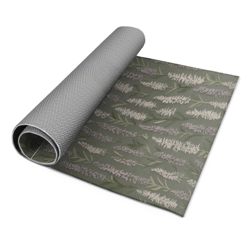 Tapis d'intérieur et d'extérieur brun Botanical, Rectangulaire 3 pi x 5 pi