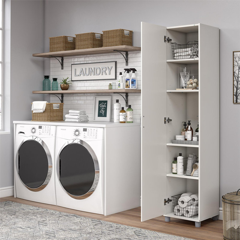 Scholl 16" Utility Storage Cabinet, White