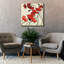 «Poppies And Cream 2» par Shirley Novak, art mural sur toile-873997197