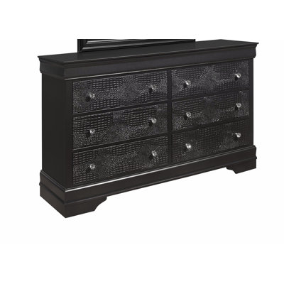 Dresser With Drawers And Crystal Embellished Hardware