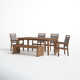 Fleur 76'' Rectangular 7 - Person Outdoor Dining Set