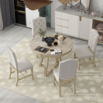 5-Piece Retro Functional Dining Set -  Gracie Oaks, 9922D5C94AA94743B7C294B774B82AC2