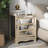 Champagne Mirror Three Extraction Cabinet, Multifunctional Bedside Table