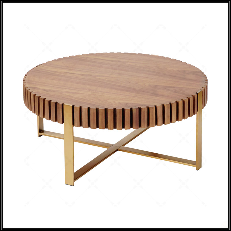 Table basse moderne Modern Handcraft, Noyer
