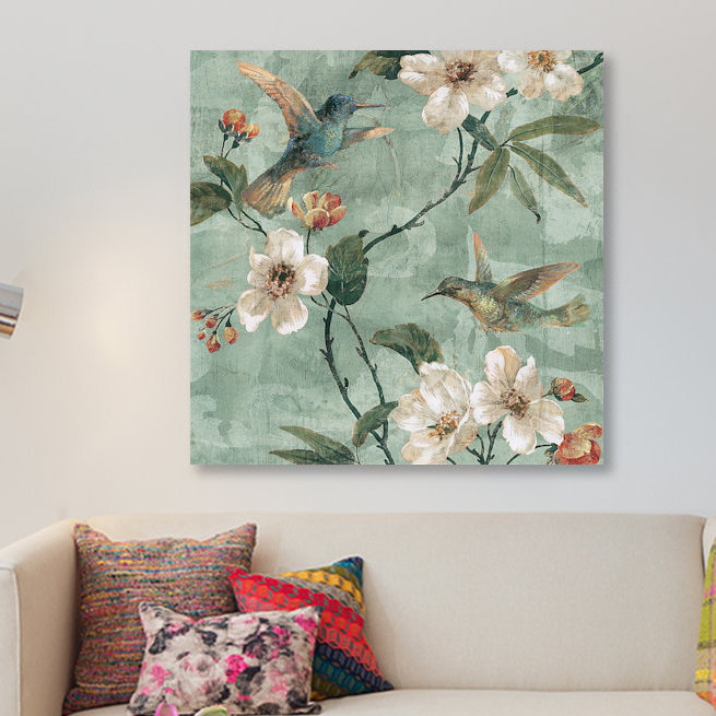 «Birds of A Feather II», reproduction d'art sur toile, H 26 po x l 26 po x p 1,5 po, Toile tendue, Pas de tapis