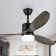 Asira 52" 3-Blade Reversible Wood Ceiling Fan with LED Lights and Remote 6-Speed