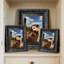Cadre photo noir traditionnel 3 pièces 8 "x 10" avec support de table et crochets muraux