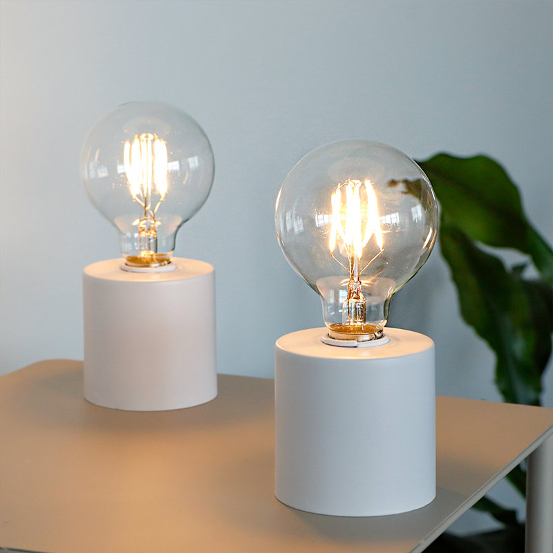 Argenis Metal Desk Lamp, White