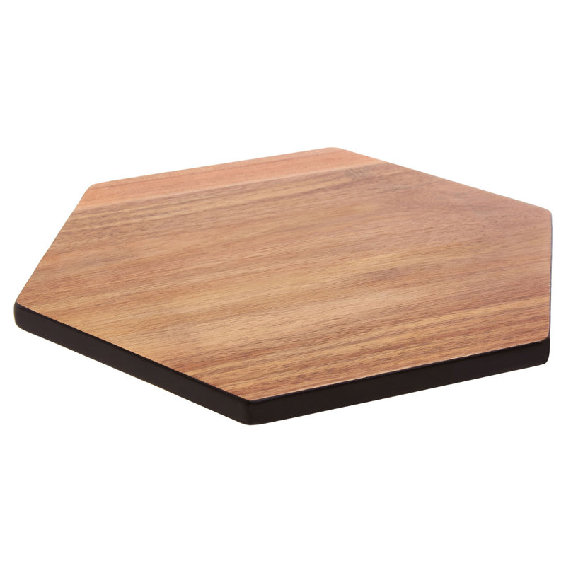 Savoy Wood Chopping Board, 2cm H x 35cm W x 30cm D, Black