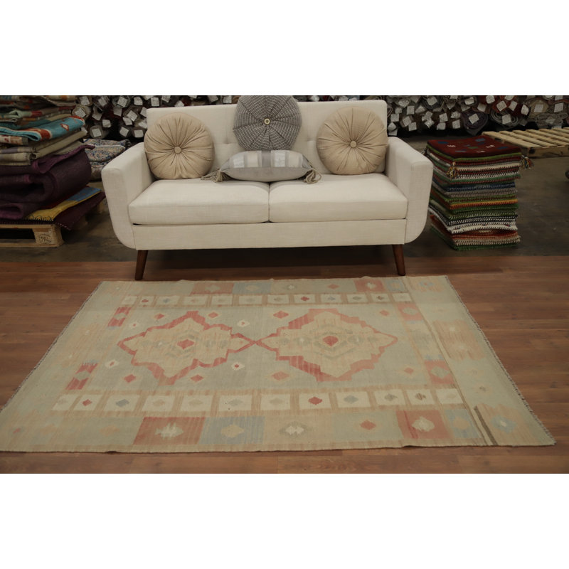 Tapis tissé à la main en laine Kilim