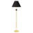 3-Piece Ceramic Lamp Set With Floor And Table Lamps, Black Finish, Perfect For Modern And Classic Interiors