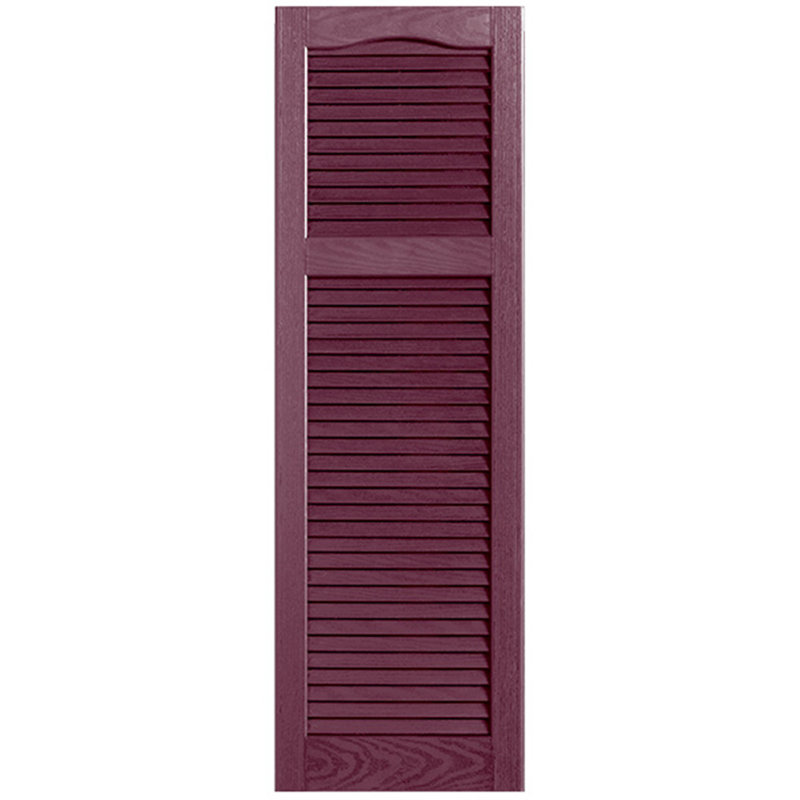 Paire de volets à persiennes style cathédrale, 12 po, Bordeaux, 31 po