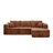 Kapellen 108.66‘’Modular Sectional Compression Sofa, No Assembly Required Sectional Free Combination Couch with L-Shape Chaise-264563315-266052888