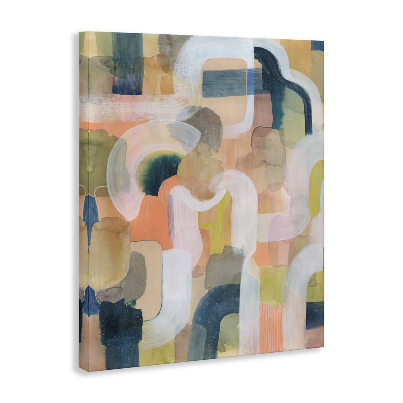 «Layered Curved Arches», art mural sur toile par Joris Hoefnagel, H 48 po x l 36 po