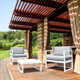 Kalani 2 - Person Patio Conversation Sets with Sunbrella® Cushions
